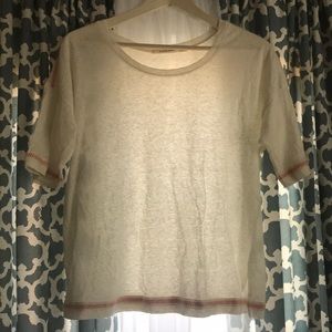 Cute top with peplum sleeves